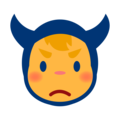 👿 wütendes Gesicht mit Hörnern (Imp)