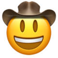🤠 Face with Cowboy Hat in apple