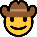 🤠 Face with Cowboy Hat in microsoft