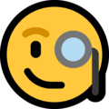 🧐 Face with Monocle in microsoft