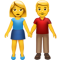 👫 Man and Woman Holding Hands in apple