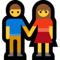 👫 Man and Woman Holding Hands in microsoft