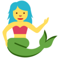 🧜‍♀️ Mermaid in twitter