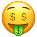 🤑 Money Mouth Face in apple