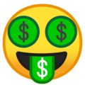 🤑 Money Mouth Face in google