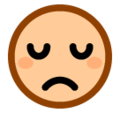 😔 Sad Pensive Face