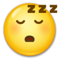 😴 visage endormi
