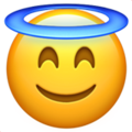 😇 Smiling Face with Halo in apple