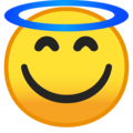 😇 Smiling Face with Halo in google
