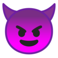 😈 Smiling Face with Horns in google
