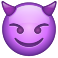 😈 Smiling Face with Horns in whatsapp