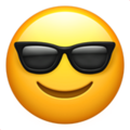 😎 Smiling Face with Sunglasses in apple