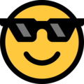 😎 Smiling Face with Sunglasses in microsoft