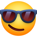😎 Smiling Face with Sunglasses in facebook