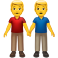 👬 Two Men Holding Hands in apple