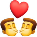 👨‍❤️‍💋‍👨 Two Men Kissing in facebook