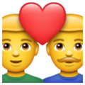 👨‍❤️‍👨 Two Men With Heart in whatsapp