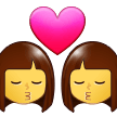 👩‍❤️‍💋‍👩 Two Women Kissing in samsung