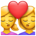 👩‍❤️‍💋‍👩 Two Women Kissing in whatsapp