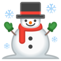 ☃️ Snowman in google