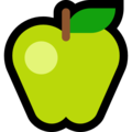🍏 Green Apple in microsoft