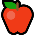 🍎 Red Apple in microsoft