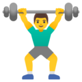🏋️‍♂️ Man Lifting Weights in google