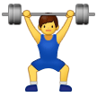 🏋️‍♂️ Man Lifting Weights in microsoft