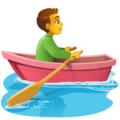 🚣‍♂️ Man Rowing Boat in facebook