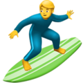 🏄‍♂️ Man Surfing in apple