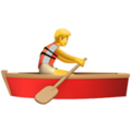 🚣 Person Rowing Boat in apple