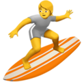 🏄 Person Surfing in apple