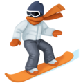 🏂 Snowboarder in facebook