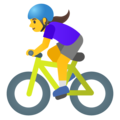 🚴‍♀️ Woman Biking in google