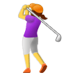 🏌️‍♀️ Woman Golfing in microsoft