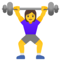 🏋️‍♀️ Woman Lifting Weights in google