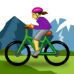 🚵‍♀️ Woman Mountain Biking in microsoft