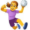 🤾‍♀️ Woman Playing Handball in facebook