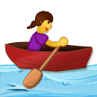 🚣‍♀️ Woman Rowing Boat in microsoft