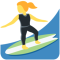 🏄‍♀️ Woman Surfing