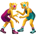 🤼‍♀️ Women Wrestling in apple