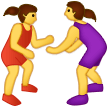 🤼‍♀️ Women Wrestling in microsoft