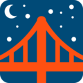 🌉 Bridge at Night in twitter