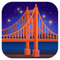 🌉 Bridge at Night in facebook
