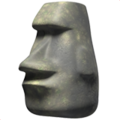 🗿 Moai in apple
