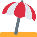 ⛱️ Umbrella on Ground in twitter