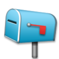 📪 Caixa de correio fechada com bandeira rebaixada