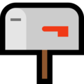 📪 Boîte aux lettres fermée avec drapeau abaissé