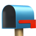 📭 Open Mailbox with Lowered Flag