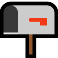 📭 Open Mailbox with Lowered Flag